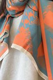Hanbury Scarf Aperol & Sage /50=